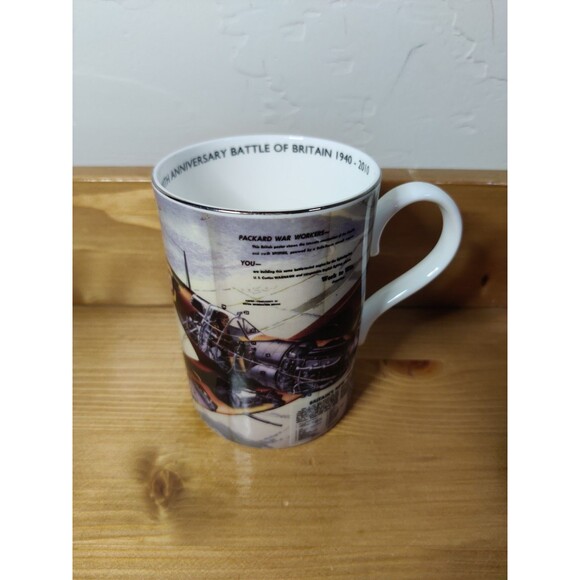 70th Anniversary Of The Battle Of Britain Bone China Mug Cup Spitfire Past Times - Picture 1 of 7